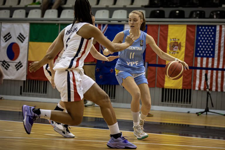 Paula López González jugó su primer certamen con la camiseta de la selección argentina