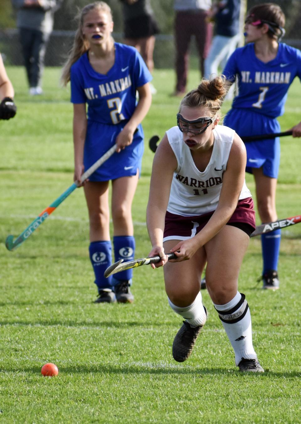 Clinton's Jenna Deep (11) is among the field hockey players from the Mohawk Valley to earn Section III all-star status from the 2021 season.