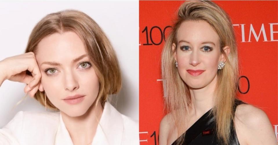 左Amanda Seyfried（圖源Yahoo News）、右Elizabeth Holmes（圖源Yahoo News）