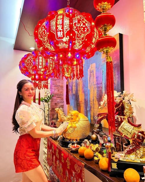 Kim's home is decorated for the Chinese New Year