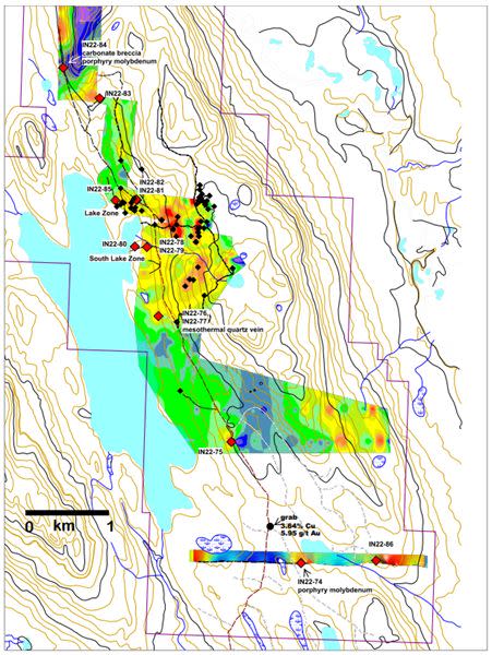 Location of the Indata Project, with Inset Map of the District