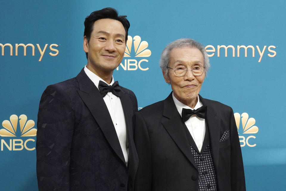 Park Hae-soo and Oh Yeong-soo at the Emmys