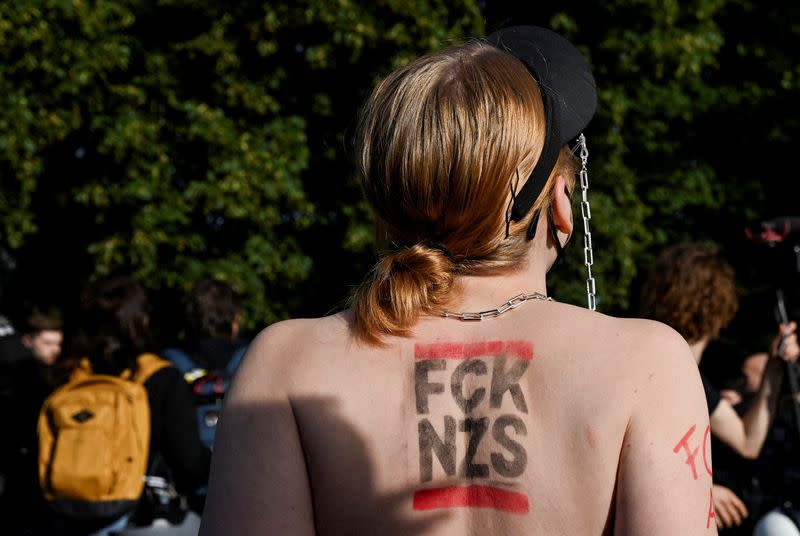 Protests as Germany's far-right AfD holds party convention, in Essen