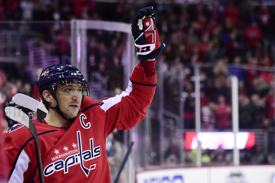 Alex Ovechkin might be the greatest goal scorer of all time. (Photo by Patrick McDermott/NHLI via Getty Images)