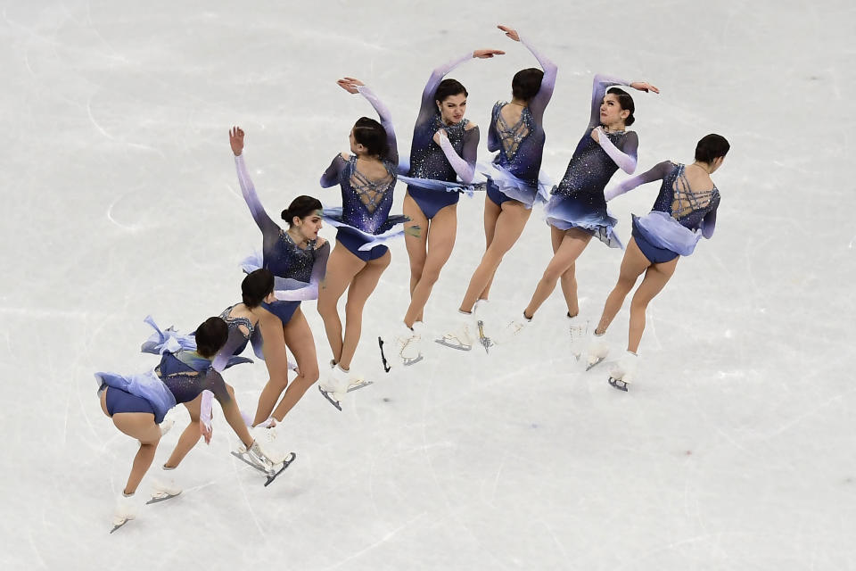 <p>In order to accomplish those insane jumps without getting dizzy, figure skaters have to reprogram their brains. It’s a pretty complicated process that is explained in this <a rel="nofollow noopener" href="https://www.scientificamerican.com/article/why-don-t-figure-skaters-get-dizzy-when-they-spin/" target="_blank" data-ylk="slk:Scientific American article;elm:context_link;itc:0;sec:content-canvas" class="link ">Scientific American article</a>. </p>