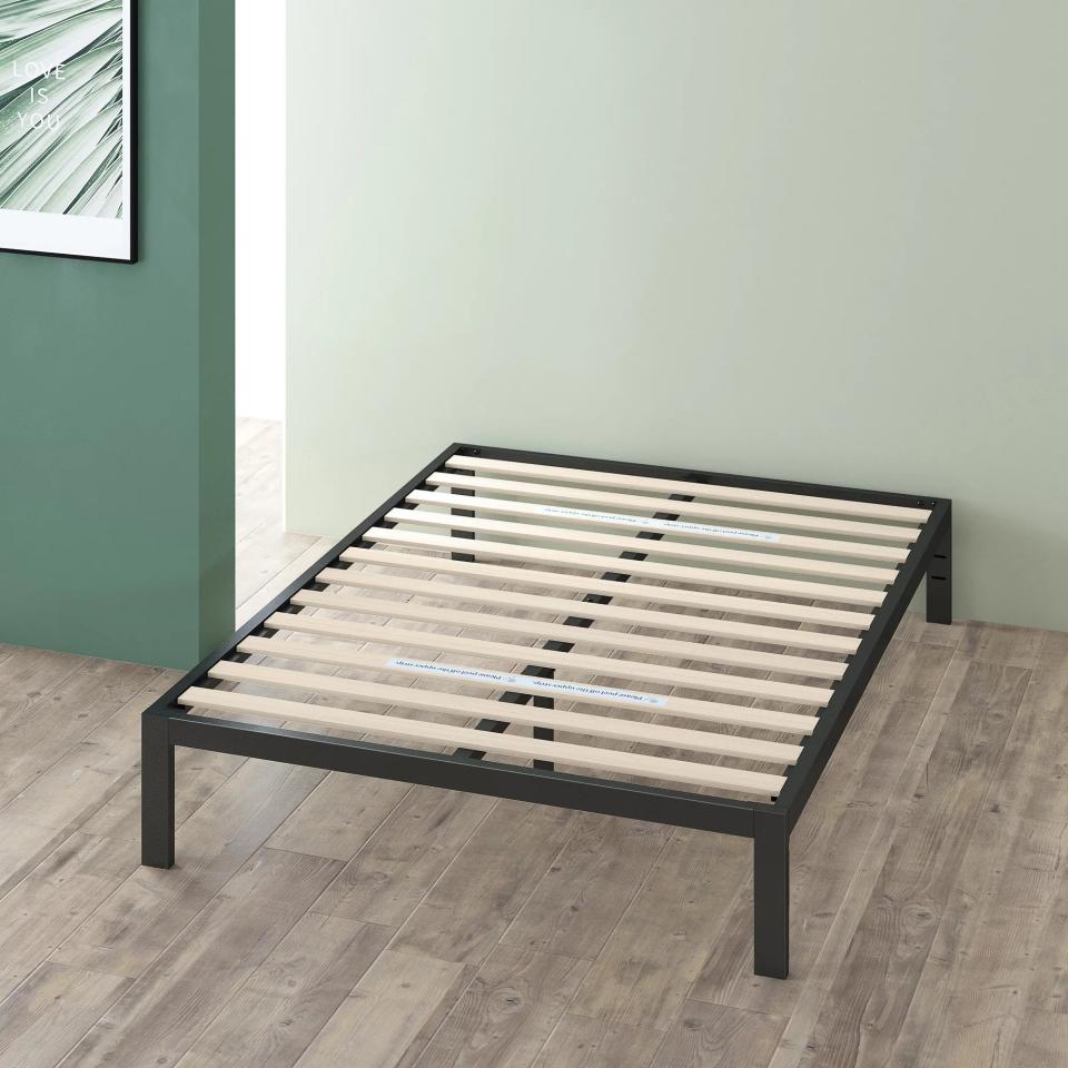 the bedframe on its own, without a mattress