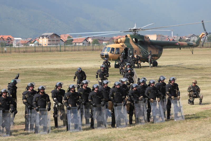 EUFOR in Bosnia holds a regular annual exercise In Sarajevo