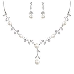 pearl earrings set