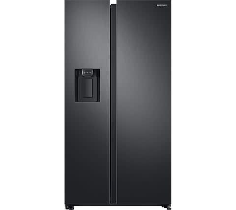 Samsung American Style Fridge Freezer in Black Steel