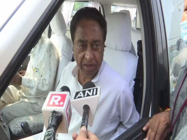 Congress leader Kamal Nath speaking to the reporters on Tuesday (Photo/ANI)