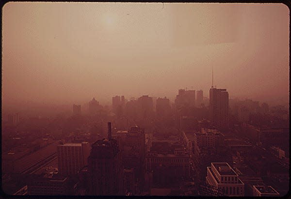 CENTER CITY, PHILADELPHIA AT SUNSET