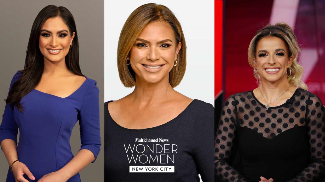 Composite image of three Wonder Women of NY 2024 hostshosts. 