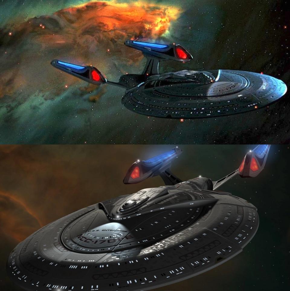 The Enterprise-E, from Star Trek: First Contact and subsequent TNG films.