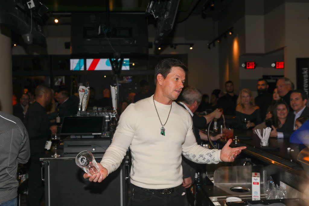 Mark Wahlberg at The Wahlburgers Peachtree VIP Media Event at Wahlburgers Peachtree on January 27, 2020 in Atlanta, Georgia