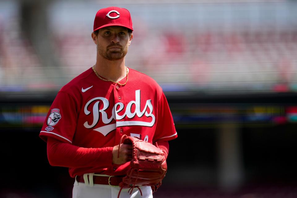 Levi Stoudt with the Cincinnati Reds