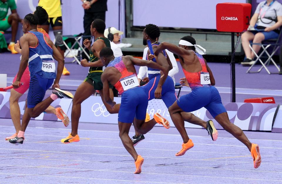 Three things that went wrong for US men's 4x100 relay team Yahoo Sports