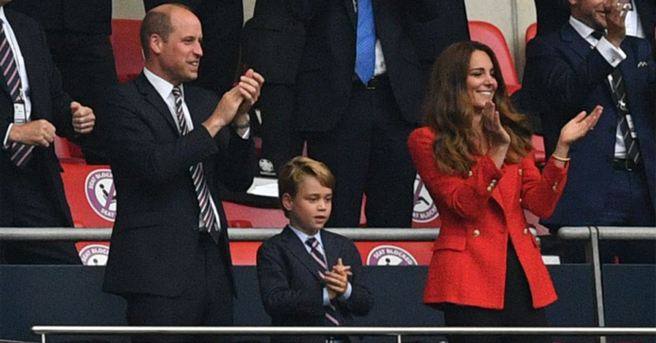 Prince William, Prince George and Kate Middleton.