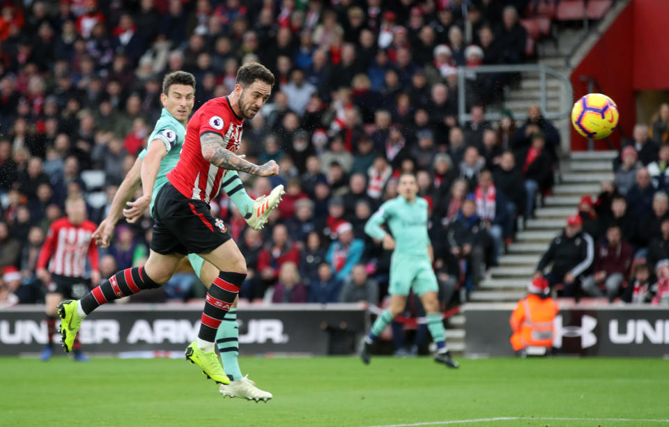 Southampton’s Danny Ings scores his side’s first goal of the game