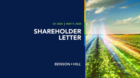 Additional information about Benson Hill’s results can be found in the Company’s shareholder letter and in the Current Report on Form 8-K filed today with the SEC. Documents are also posted at investors.bensonhill.com. (Photo: Business Wire