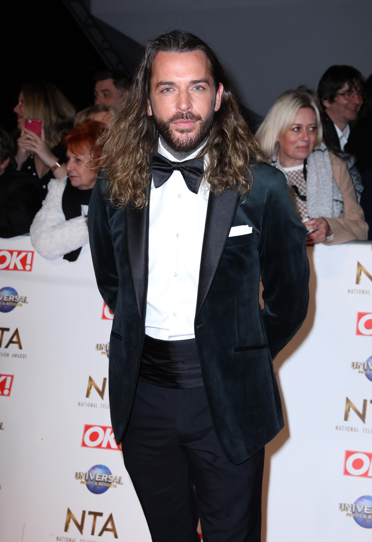Pete Wicks attending the National Television Awards 2020 held at the O2 Arena, London.