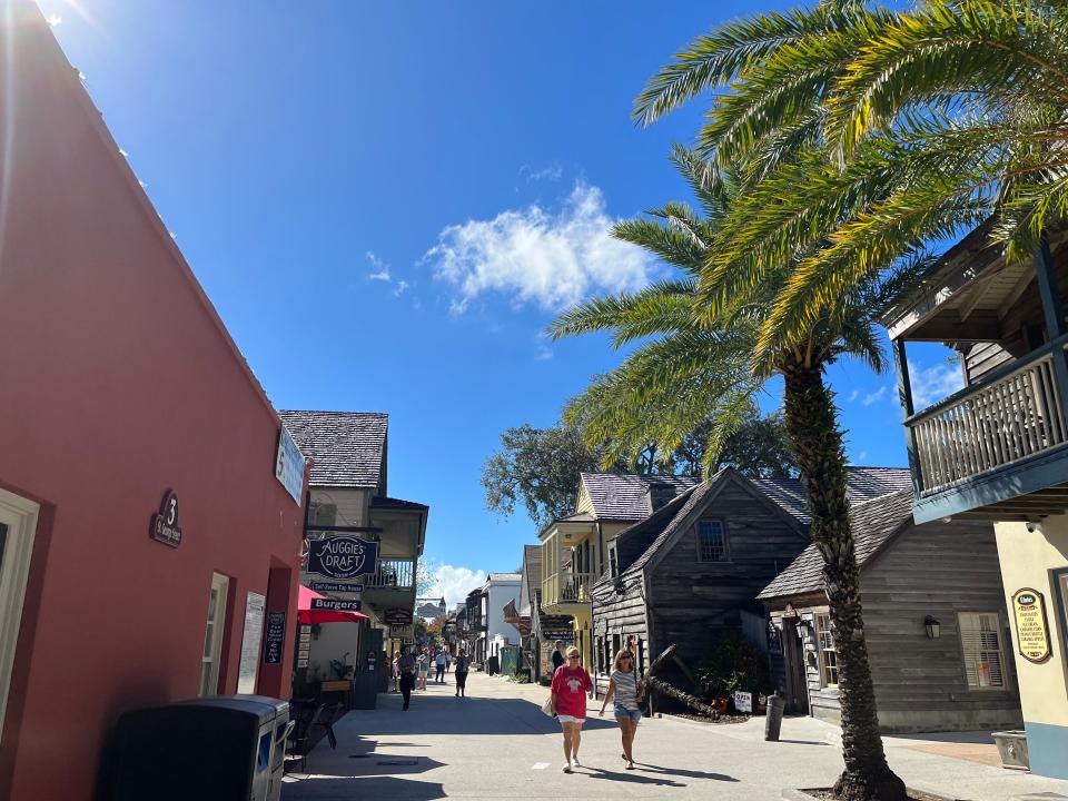 St. George Street in St. Augustine, Florida.