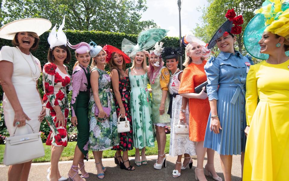 Racegoers embrace a rare opportunity to get dressed up to the nines