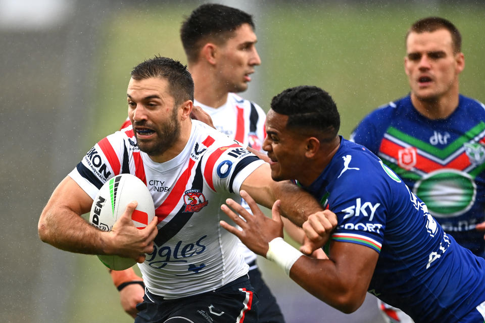 James Tedesco runs the ball.