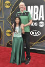 Bill Walton, right, and Lori Matsuoka arrive at the NBA Awards on Monday, June 24, 2019, at the Barker Hangar in Santa Monica, Calif. (Photo by Richard Shotwell/Invision/AP)