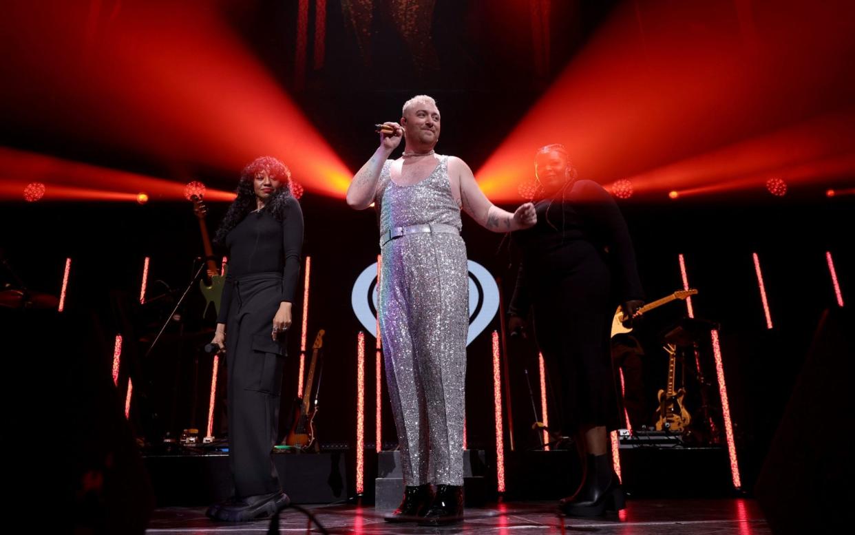 Sam Smith performs onstage during iHeartRadio Philadelphia