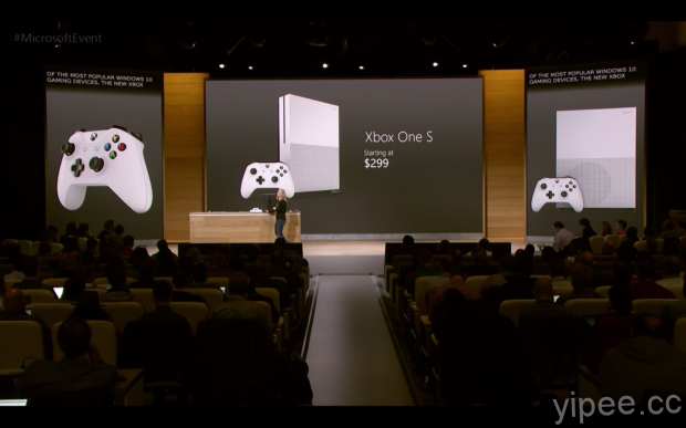 【2016 微軟發表會】Xbox One S 與直播，每個人都能開心玩遊戲