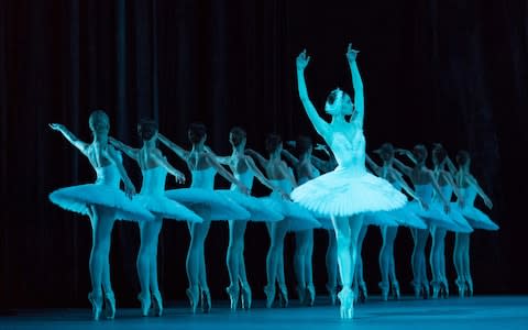 Alyona Kovalyova performs in Swan Lake - Credit: Alastair Muir