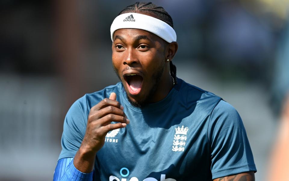 Jofra Archer with England at Lord's in September 2023