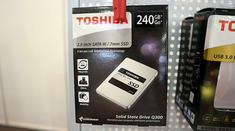 The Toshiba Q300 is one of the most affordable SSDs around. It boasts a maximum read and write speed of 550MB/s and 530MB/s respectively. You can pick the 120GB for S$49, 240GB at S$79, 480GB for just S$179, or the 960GB at S$359. Pick it up at Expo Hall 6, Booth 6028.