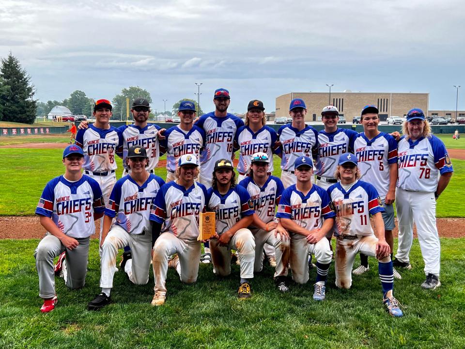 Muncie's American Legion Post 19 Chiefs advanced to the state tournament after going 2-0 in its regional round against Madison at Wapahani High School on Friday, July 15, 2022.
