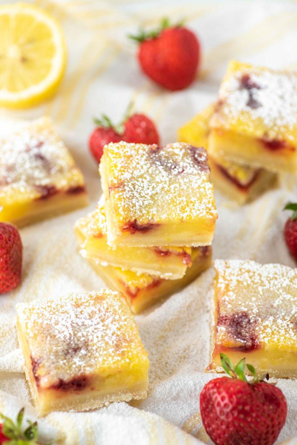 lemon desserts recipes strawberry lemon bars