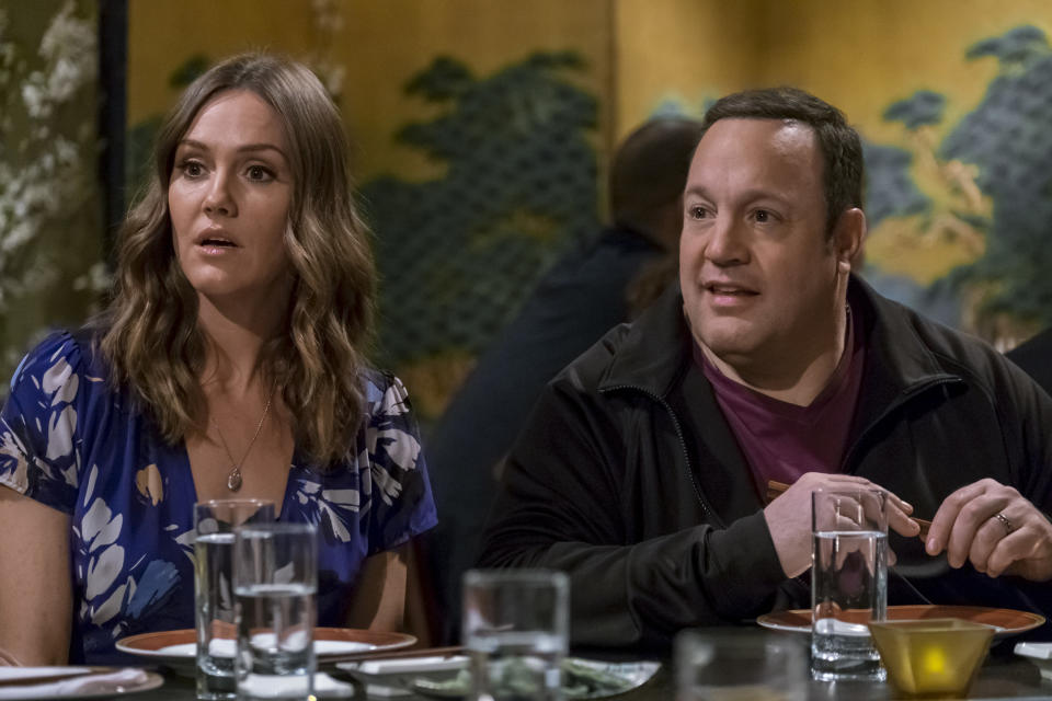 Erinn Hayes and Kevin James in the first season of "Kevin Can Wait." (Photo: Jeff Neumann/CBS Photo Archive via Getty Images)