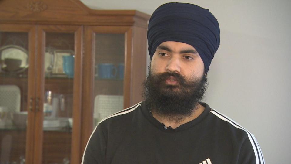 Gurdit Singh Sidhu is pictured in his home. Sidhu says he's questioning why he came to Canada after his parents were shot and killed in Caledon. 