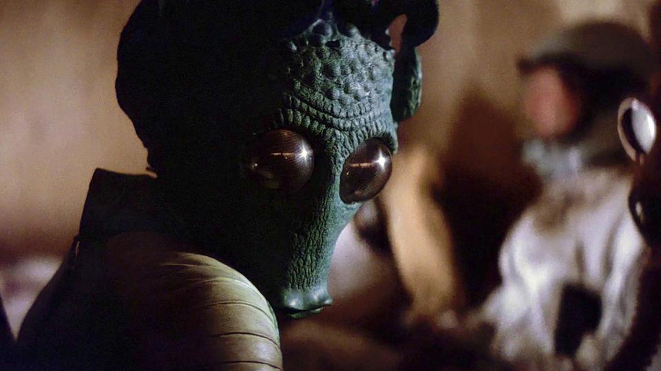 Alien bounty hunter Greedo had a violent encounter with Han Solo in the first "Star Wars" film.