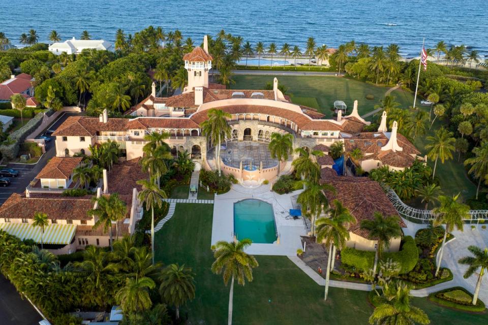 Trump’s Mar-a-Lago private club and residence in Palm Beach, Florida (AP)