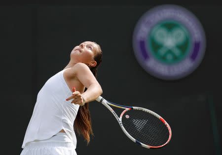 Britain Tennis - Wimbledon - All England Lawn Tennis & Croquet Club, Wimbledon, England - 1/7/16 Russia's Daria Kasatkina in action against USA's Venus Williams REUTERS/Andrew Couldridge