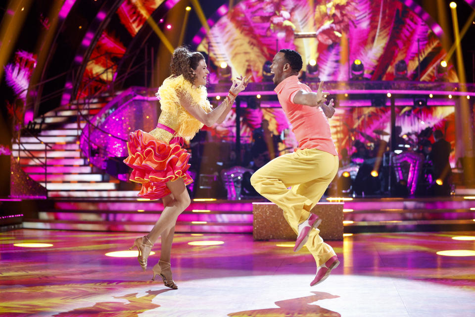 Strictly Come Dancing's Annabel Croft and Johannes Radebe. (BBC)