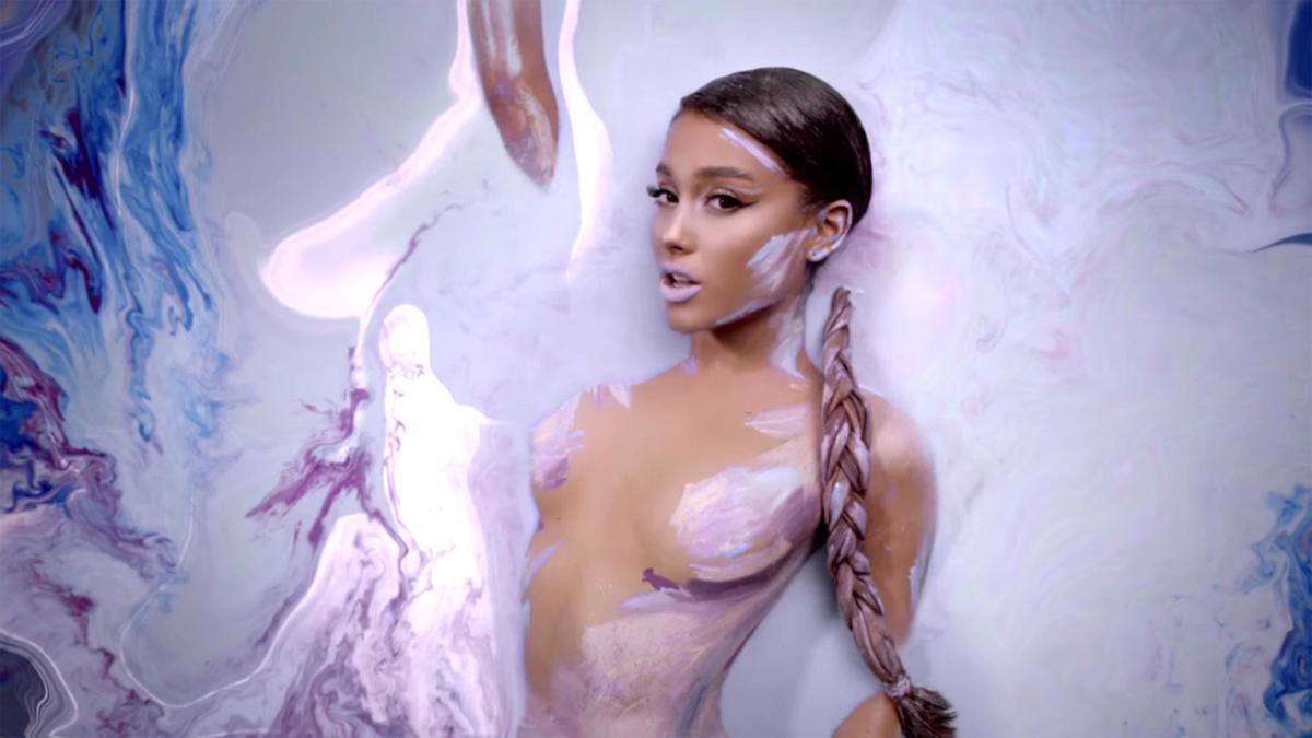 Ariana Grande Reposts Once-Deleted Painted Topless Photo from God Is a  Woman Video Shoot