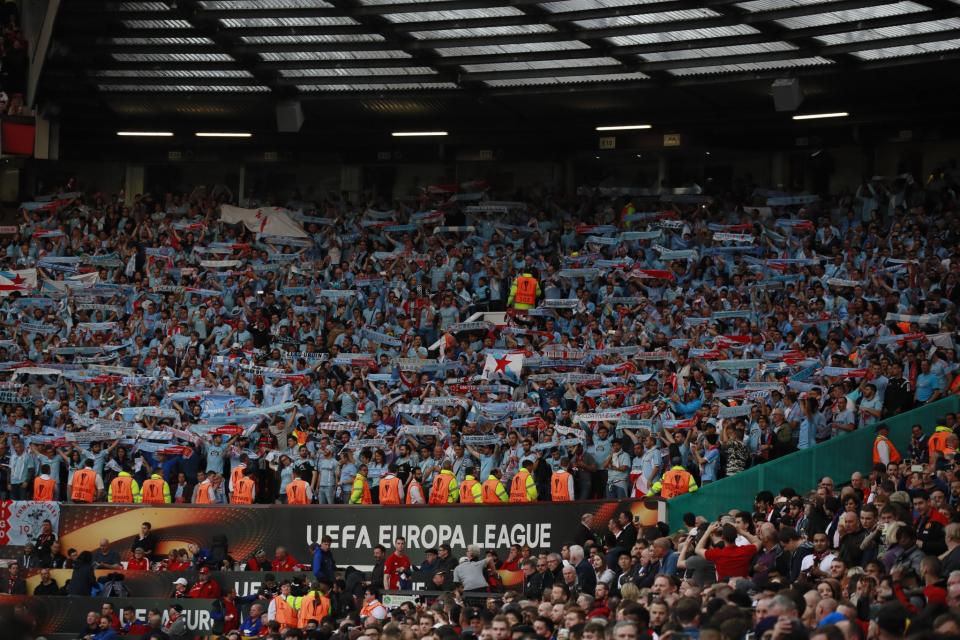 <p>Celta Vigo fans </p>