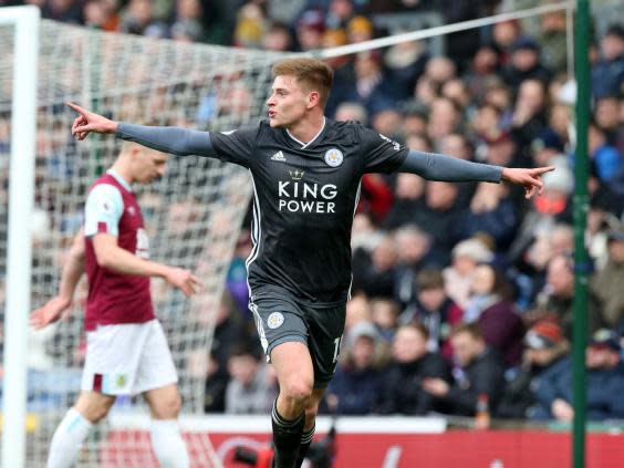 Harvey Barnes celebrates (Getty)