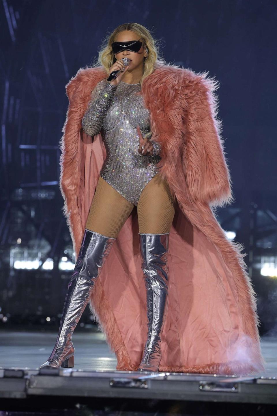 PHOTO: Beyoncé performs onstage during the 'Renaissance World Tout' at MetLife Stadium on July 29, 2023 in East Rutherford, N.J. (Kevin Mazur/WireImage for Parkwood via Getty Images)