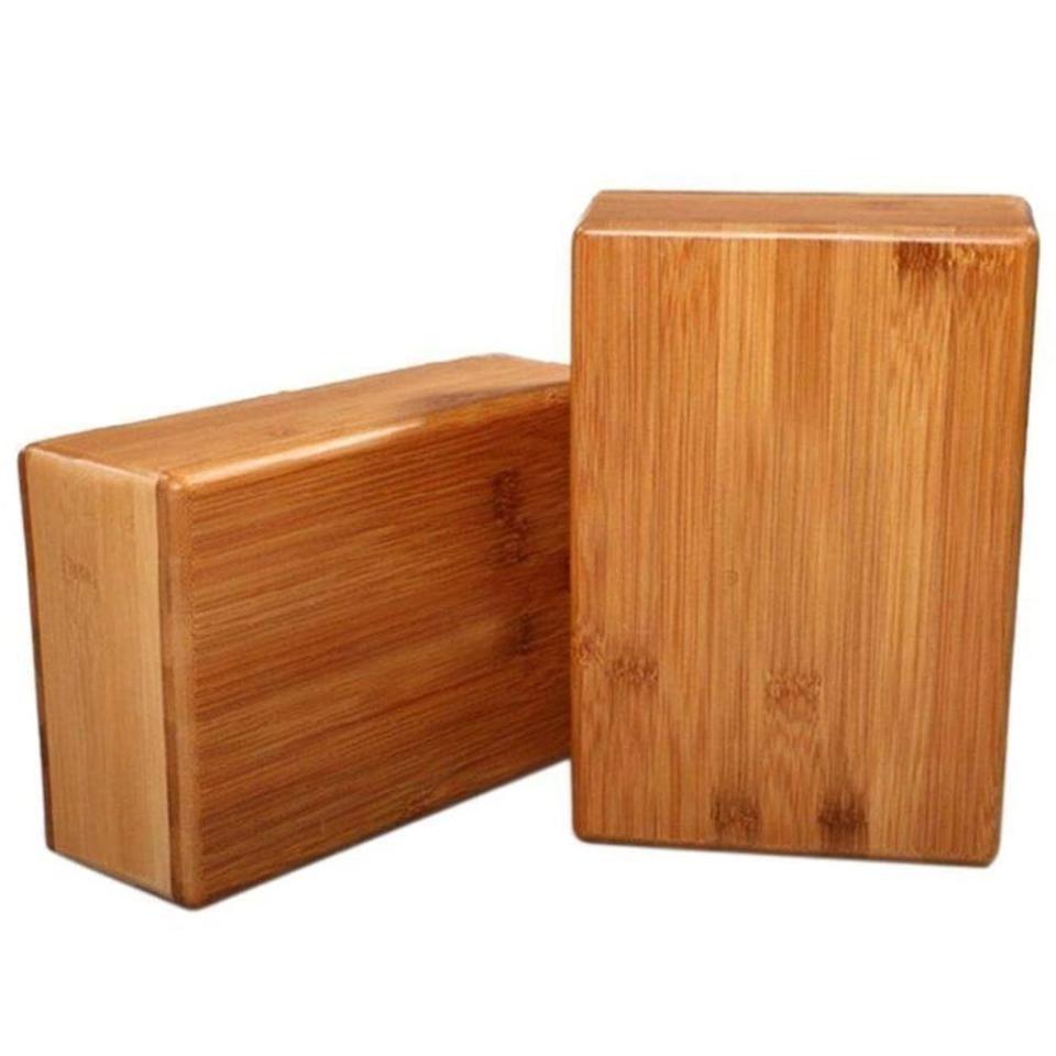 6) Wooden-Life Bamboo Yoga Block