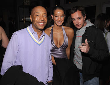 Russell Simmons , Porschela Coleman and Pauly Shore at the New York City premiere of Magnolia Pictures' Flawless