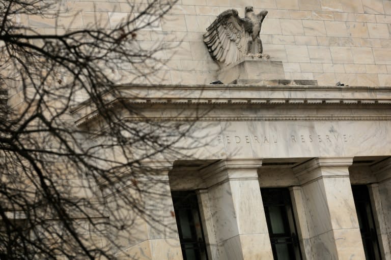 Die US-Notenbank Fed verkündet am Mittwoch eine neue Leitzinsentscheidung. Analysten erwarten, dass die Federal Reserve den Leitzins trotz der nach wie vor erhöhten Inflation unverändert bei der derzeitigen Spanne von 5,25 bis 5,5 Prozent belässt. (ALEX WONG)