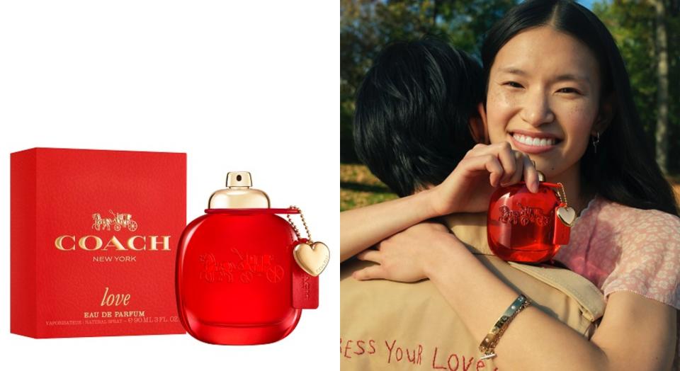 2023花果調香水推薦：COACH LOVE 時尚戀紅淡香精 90ml/NT.3750；60ml/NT.2850；40ml/NT.1850（圖片來源/COACH提供）