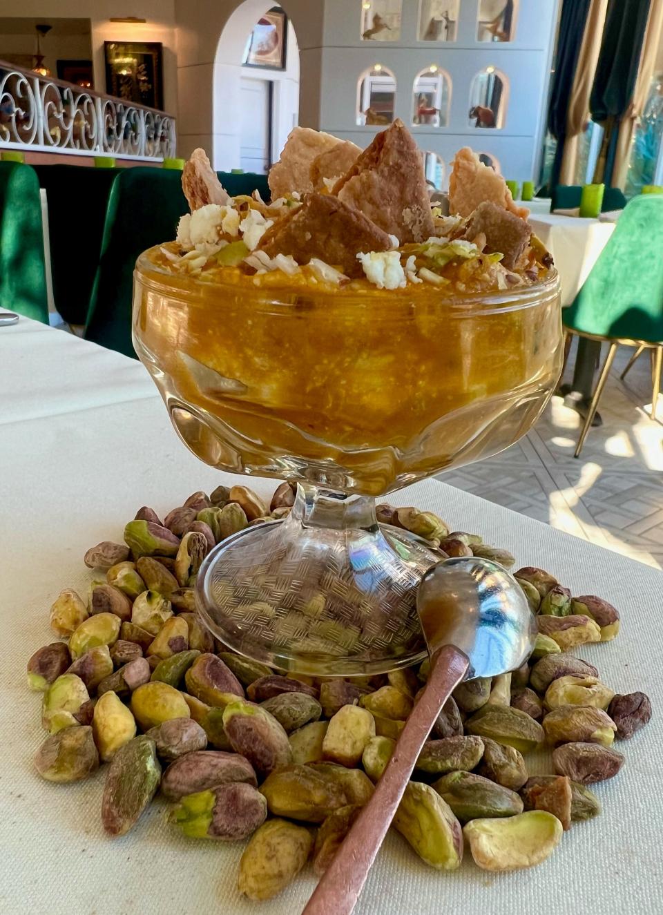 Pumpkin pie halwa from Moghul in Edison.